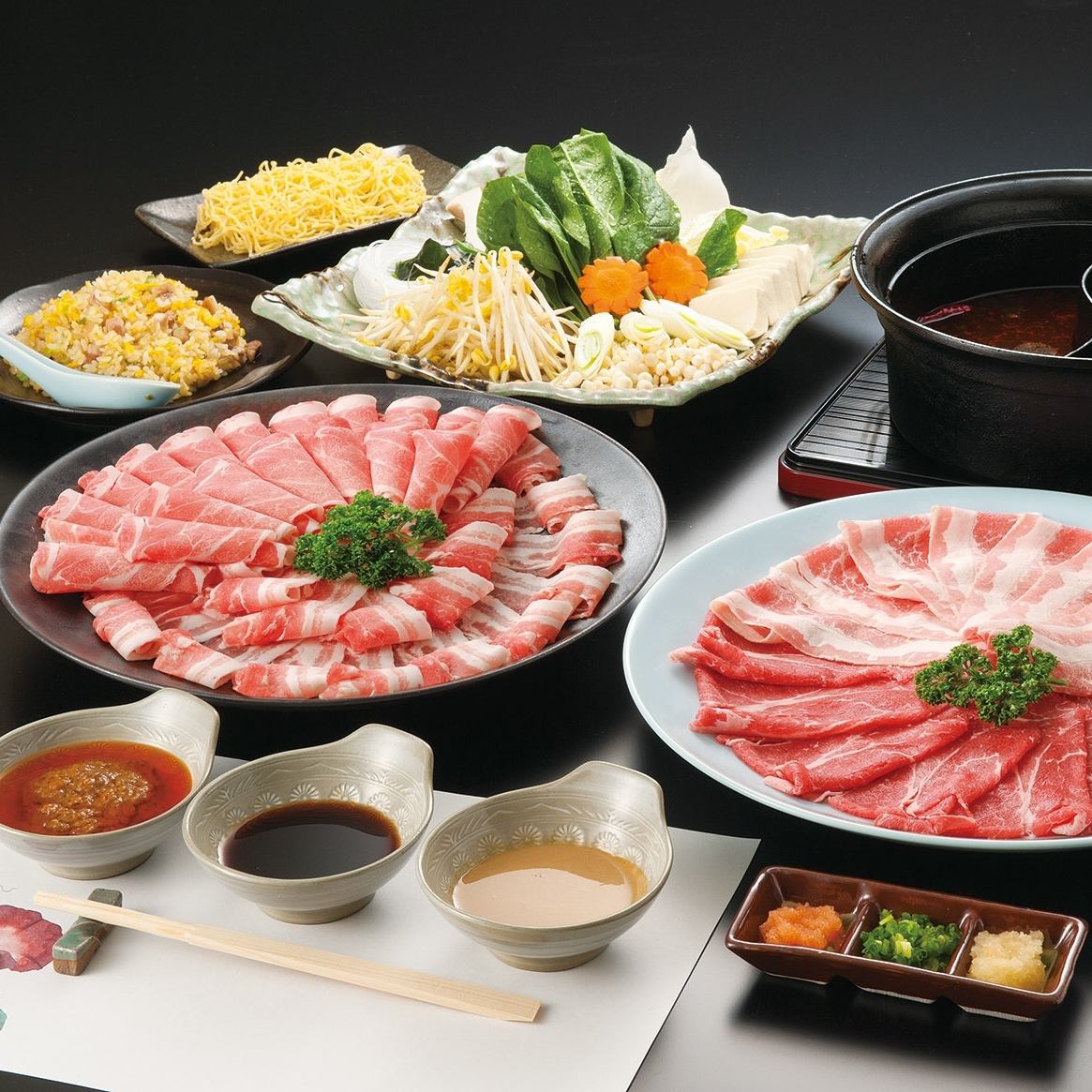 人気のしゃぶしゃぶ食べ放題★1880円～ご用意有り