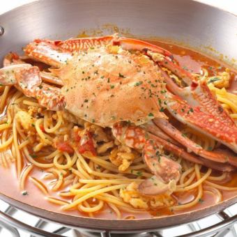 Lunch course for 2 people ★ Migratory crab pasta lunch 2,145 yen per person (tax included)