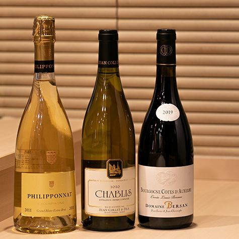 ワインやシャンパンもございます。