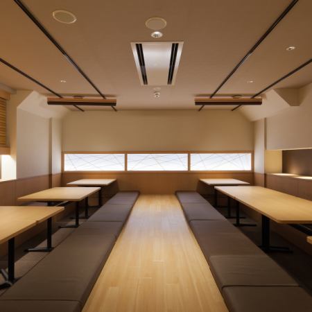 Spacious sunken kotatsu seats can be reserved for private use! Perfect for New Year's parties and wedding receptions!