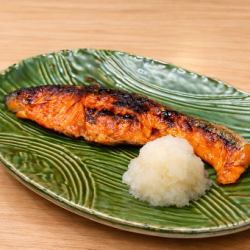 銀鮭(ジャケ)の柚庵漬け焼き