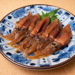 山陰賀露産ホタルイカの自家製沖漬け