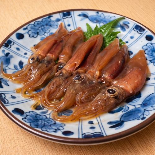 山陰賀露産ホタルイカの自家製沖漬け