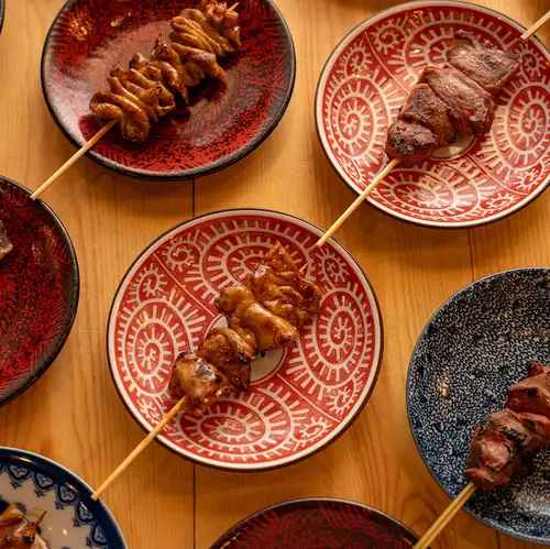 Freshly prepared "motsuyaki" (grilled offal) in-house every day.