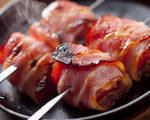 Enoki bacon foil grilled