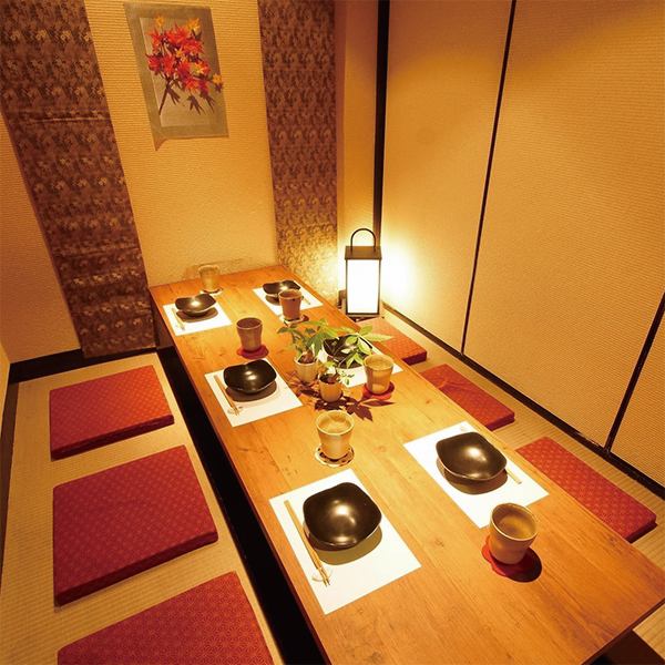 Please spend a relaxing time in a private room without worrying about your surroundings.