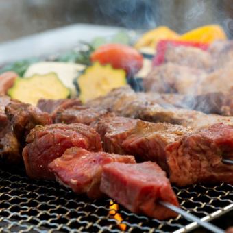 【BBQ焚き火テラス】BBQセット・大人（5000円）シルバー（4000円）小学生（2500円）※持ち込み可