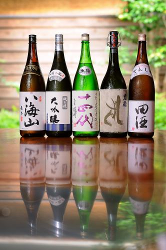 「獺祭」「十四代」人気の日本酒をご堪能。