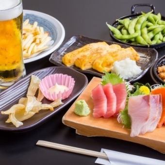 【個室確約】コース6000円2時間飲み放題付　鮑と四国産いか刺身付(大文字)コース 6000円