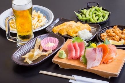 【個室確約】コース6000円2時間飲み放題付 鮑と四国産いか刺身付(大文字)コース 6000円