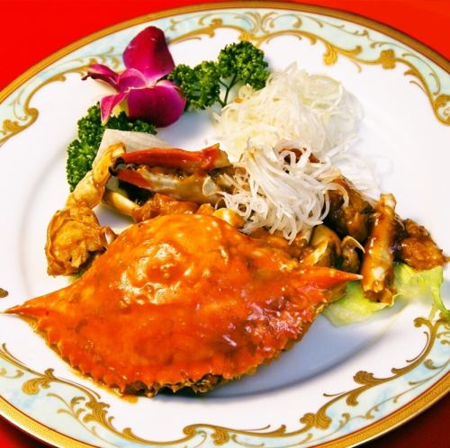Stir-fried migratory crab with Chinese miso