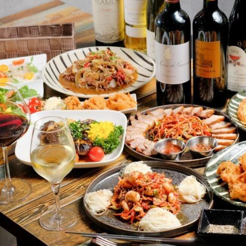 韓国料理も楽しめる♪