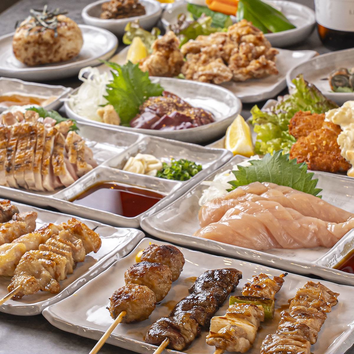 阿波尾鶏を使用したタタキや炭火で仕上げる串物をご提供！