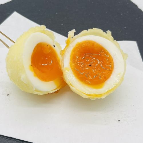 半熟卵・トリュフの香り揚げ