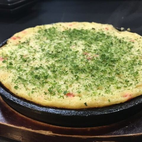 20分待ってね長芋フワフワ鉄板焼き