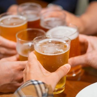 ＜単品飲み放題＞ビール付☆全37品1100円で２時間 ※金、土、祝前日、繁忙期18:00~20:00＋500円