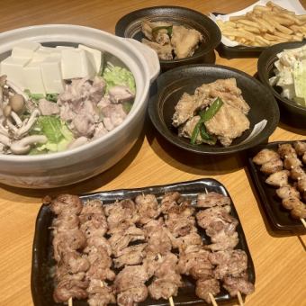 ★For farewell parties and welcome parties! [150 minutes] All-you-can-drink included, 10 dishes such as mizutaki hotpot or chanko nabe ⇒ ¥4500!!