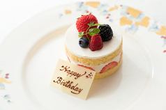 Patissier's special cake & toast with sparkling course 5000 yen♪