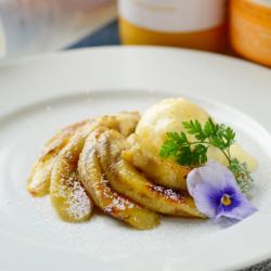 焼きバナナのキャラメリゼ