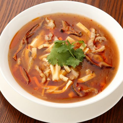 ■ Spicy menu ■ Hot and sour soup noodles