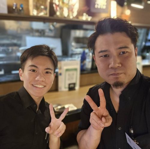 気さくなスタッフとの会話