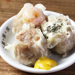 【3時間飲放付】創笑堪能コース◆シウマイ3種盛り、牛もつ鍋、〆、ジェラートなどを贅沢に堪能！