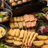 【每日限15人】週一至週四下午6點前：串炸自助餐！成人3278日圓（含稅）