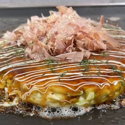 【豚玉、ぶたもんじゃ、焼きそば】の中から選べる◎学生限定コース!※お1人様1000円(税込)