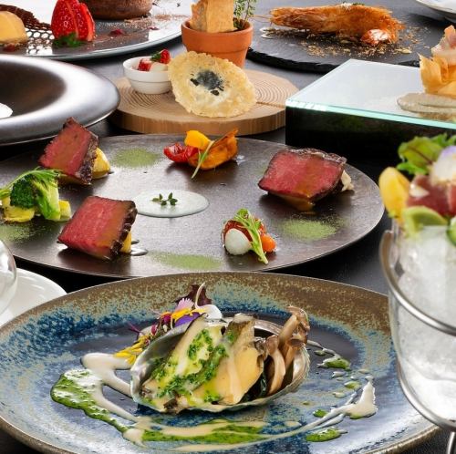 【コース料理】鮑と松阪牛ちょっとずつコース　全約8皿