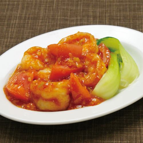 [Dry roasted shrimp] Stir-fried shrimp with chili sauce