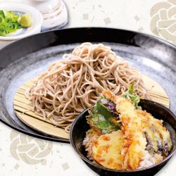 Soba and mini tempura bowl