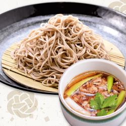 Soba with beef dipping sauce