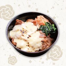 Cheese kalbi rice bowl