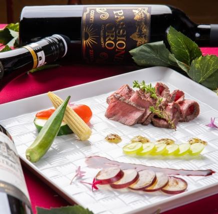 【歓送迎会にも◎】~昼夜対応~ピザ&ローストビーフ&牛ステーキ等全15品120分飲放題付5000円