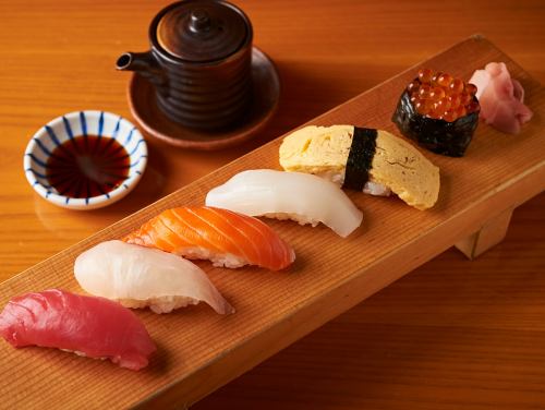 地産地消。北海道のにぎり寿司。