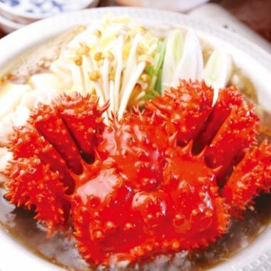 From December onwards, for special occasions! Hanasaki crab hotpot 7,500 yen course ◇ Shintachi ponzu ◇ Crab broth flavor ◇ Year-end party