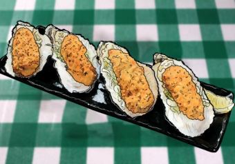 大粒！牡蠣フライ（4個）