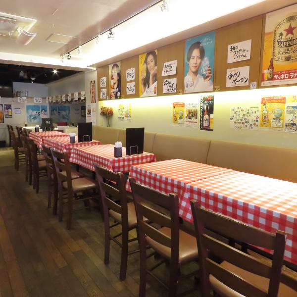 【結婚式2次会・3次会・打ち上げパーティーも♪】中央席は宴会・パーティー用に!40名様までご利用できるパーティースペースもございます☆映像・音響施設もご用意しております!お気軽に店舗までご相談下さい。