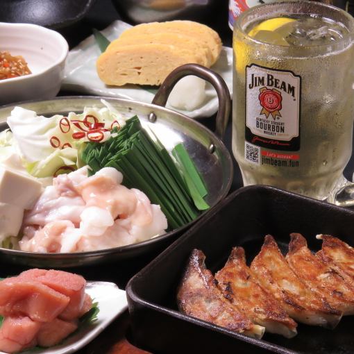 [Single guests welcome♪] "Motsunabe set" 6 dishes + 1 drink for 2,750 yen (tax included)!!