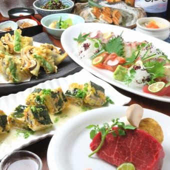 【個室確約♪】記念日に◎＜備前黒毛和牛付＞を満喫♪大満足コース(全10品)5000円・お料理のみ