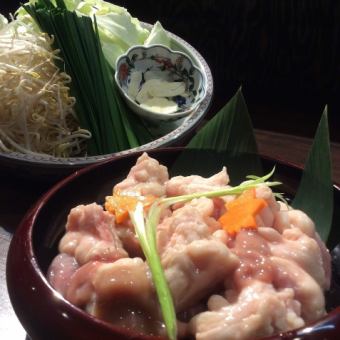 【個室確約♪】個室でホッコリ！鮟鱇唐揚げ付！モツ鍋コース(全8品)5000円・料理のみ