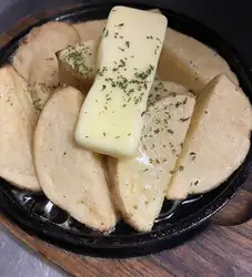 Iron plate potato with butter