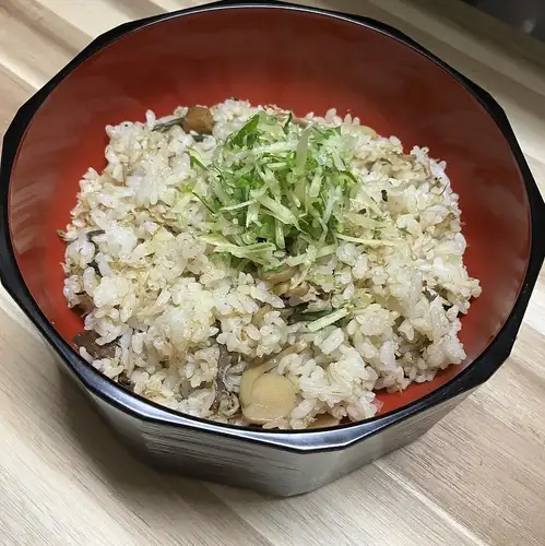 [Recommended] Mushroom and chicken rice