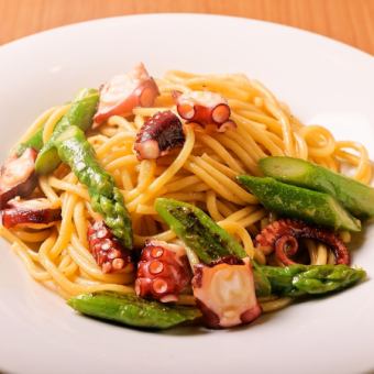 タコのゆず胡椒香る 和風パスタ