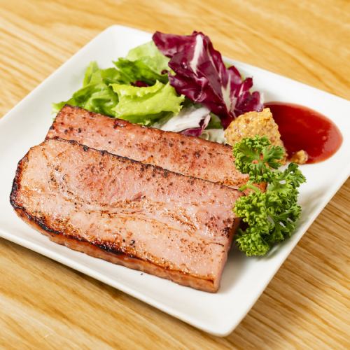 厚切りベーコン ゆずコショウチャップ