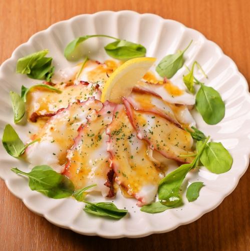 タコのゆず胡椒カルパッチョ