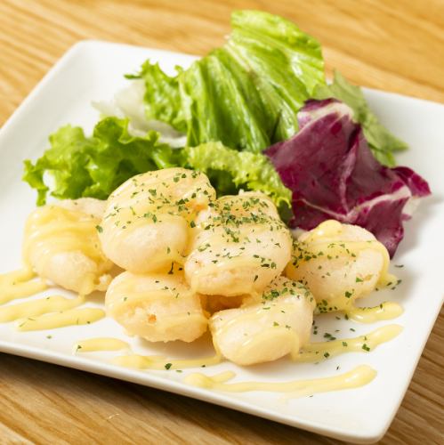 小エビのフリット くせになる甘さのゆずマヨネーズ