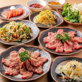 【90分ジンギスカン食べ放題コース】生ラム肉10種・野菜8種などが食べ放題