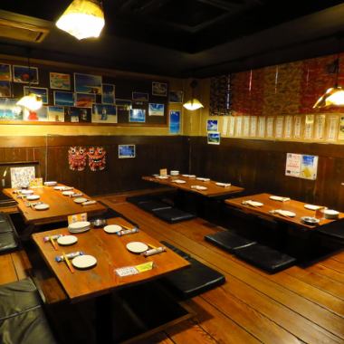 [Banquet with horigotatsu seats] The horigotatsu seats, which can be reserved for the entire floor, are a popular seat.The size is perfect for a drinking party with up to 26 people and your usual friends! We can accommodate up to 40 people♪ We are open until 6:00 the next morning!!