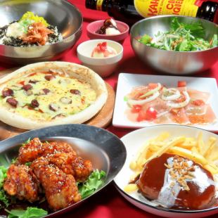 ☆料理60種[食放]+ドリンク60種[飲放]120分→男女一律4000円(税込)★